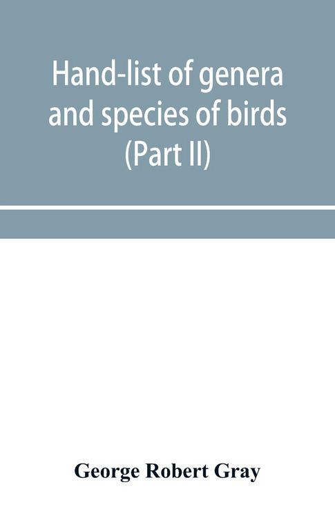 Produktbild: Hand-list of genera and species of birds