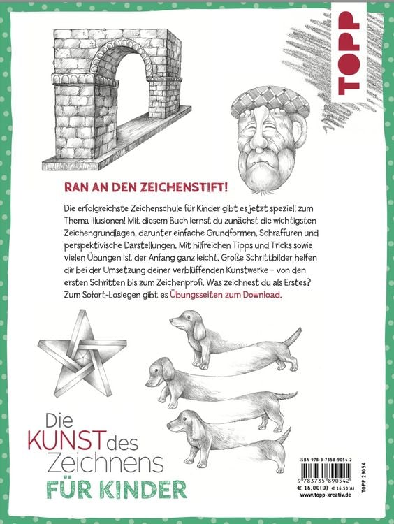 Produktbild: Die Kunst des Zeichnens f&uuml;r Kinder Zeichenschule - Optische T&auml;uschung