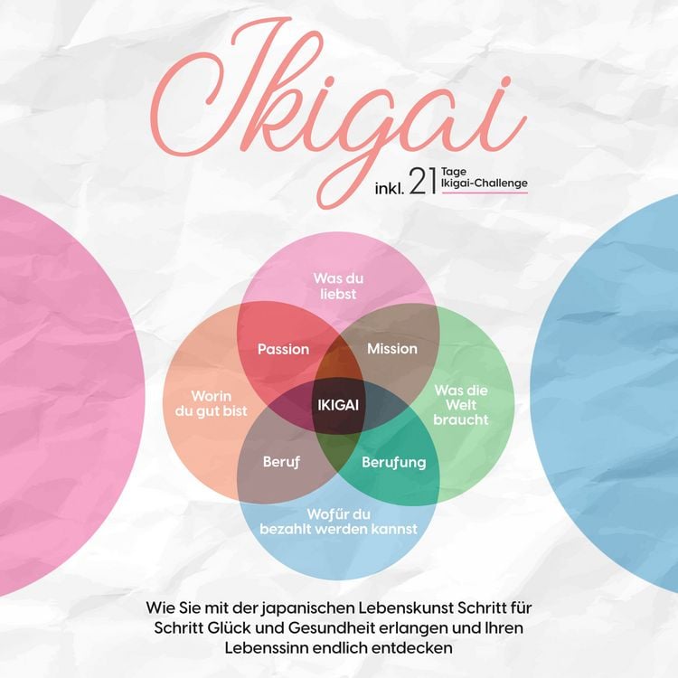 Produktbild: Ikigai: Wie Sie mit der japanischen Lebenskunst Schritt f&uuml;r Schritt Gl&uuml;ck und Gesundheit erlangen und Ihren Lebenssinn endlich entdecken