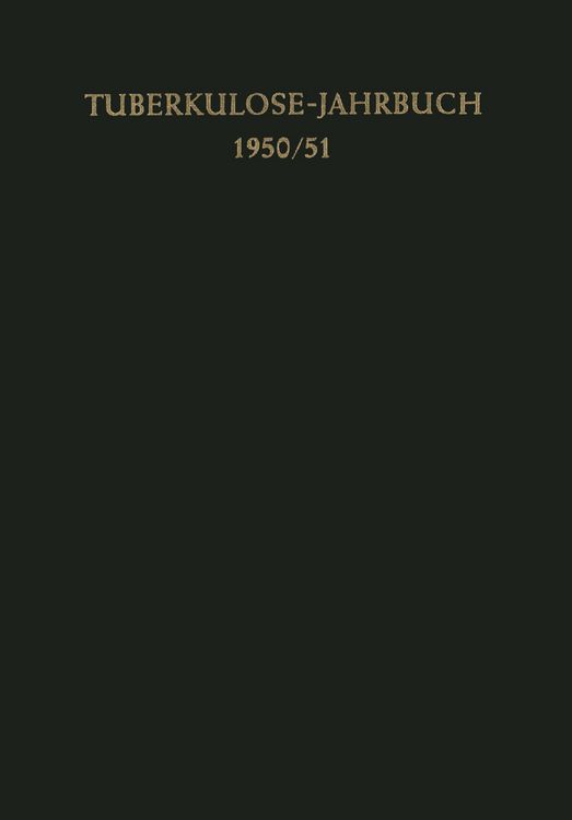 Produktbild: Tuberkulose-Jahrbuch 1950/51