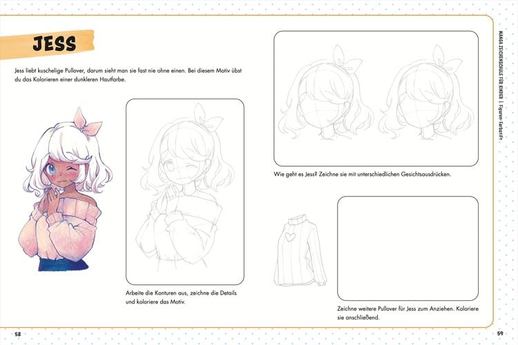 Manga-Zeichenschule für Kinder Übungsbuch