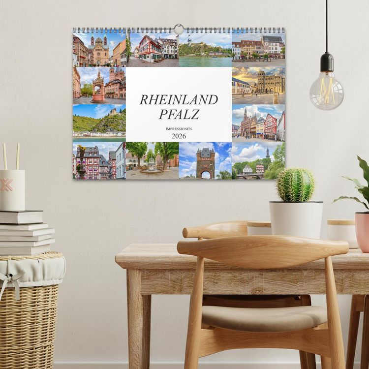 Produktbild: Rheinland Pfalz Impressionen (Wandkalender 2026 DIN A3 quer), CALVENDO Monatskalender