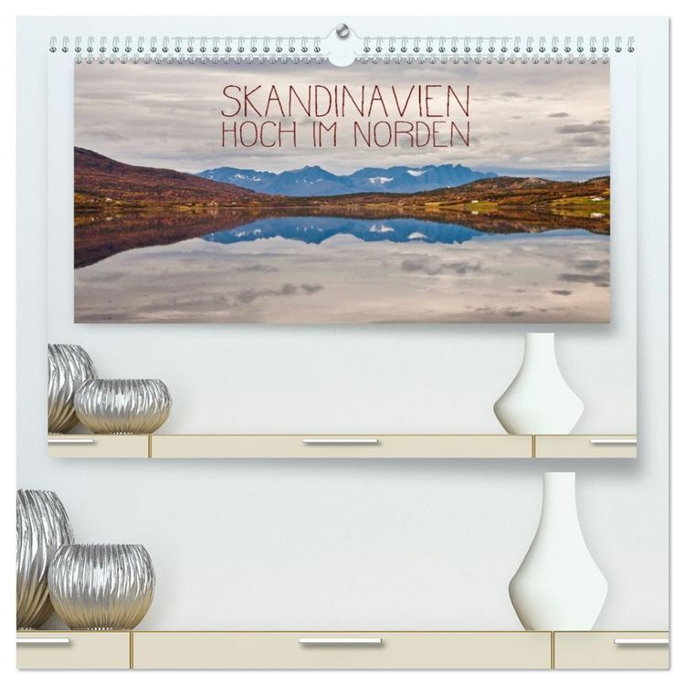 Produktbild: Skandinavien - Hoch im Norden (hochwertiger Premium Wandkalender 2026 DIN A2 quer), Kunstdruck in Hochglanz