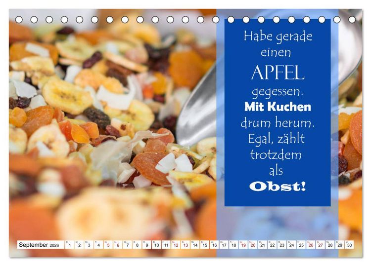 Produktbild: Liebe aus Zucker (Tischkalender 2026 DIN A5 quer), CALVENDO Monatskalender