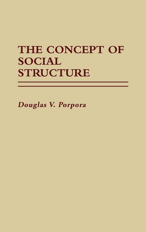 Produktbild: The Concept of Social Structure.