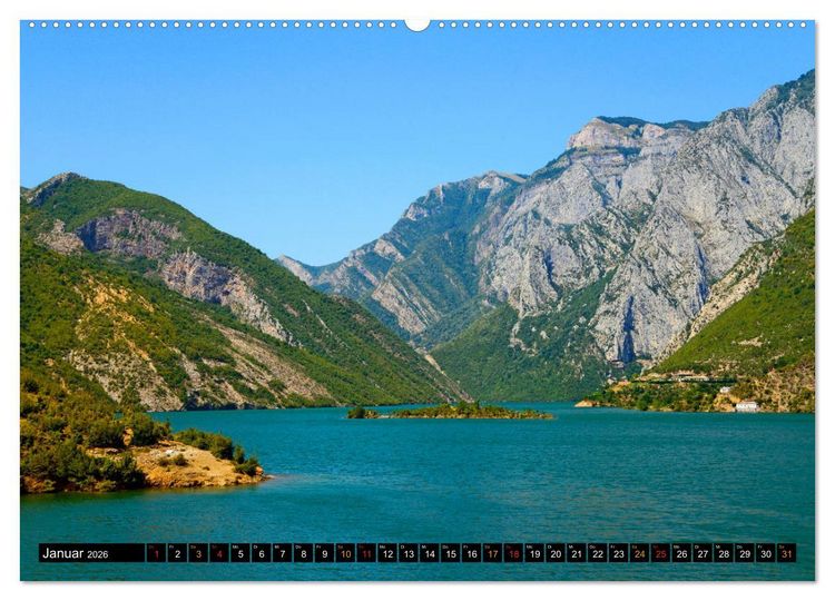 Produktbild: Landschaften in Albanien (Wandkalender 2026 DIN A2 quer), CALVENDO Monatskalender