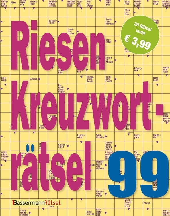 Produktbild: Riesen-Kreuzwortr&auml;tsel 99