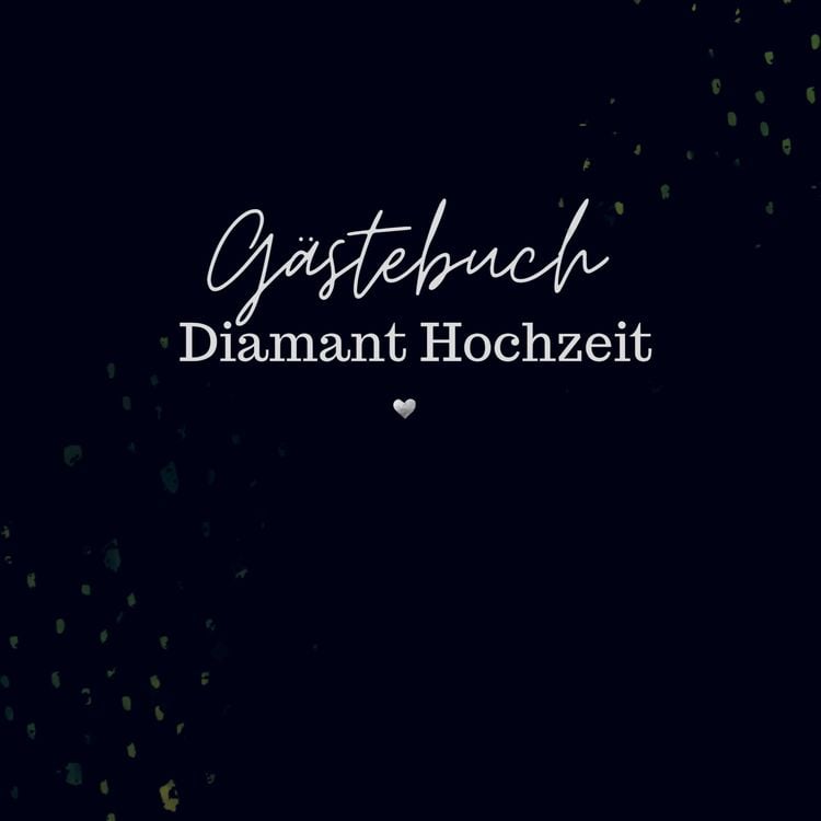 Produktbild: G&auml;stebuch Diamant Hochzeit- G&auml;stebuch Blanko