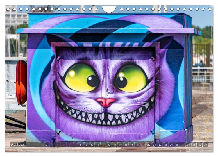 Produktbild: Streetart for Globetrotters (Wall Calendar 2026 DIN A4 landscape), CALVENDO 12 Month Wall Calendar