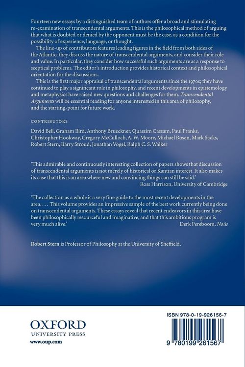 Produktbild: Transcendental Arguments