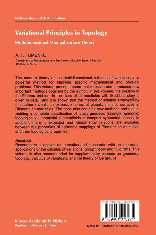 Produktbild: Variational Principles of Topology
