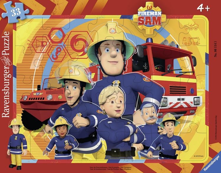 Produktbild: Rahmenpuzzle Ravensburger Sam, der Feuerwehrmann 33 Teile