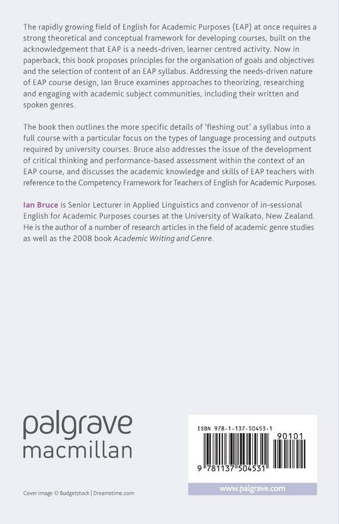 Produktbild: Theory and Concepts of English for Academic Purposes
