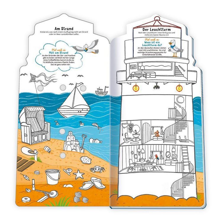 Produktbild: TR&Ouml;TSCH - Malbuch Mein kunterbuntes Spiel- und Malbuch Am Meer