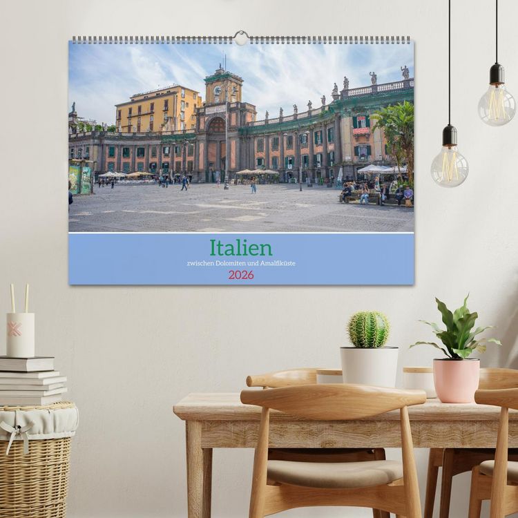 Produktbild: Italien - zwischen Dolomiten und Amalfik&uuml;ste (Wandkalender 2026 DIN A2 quer), CALVENDO Monatskalender