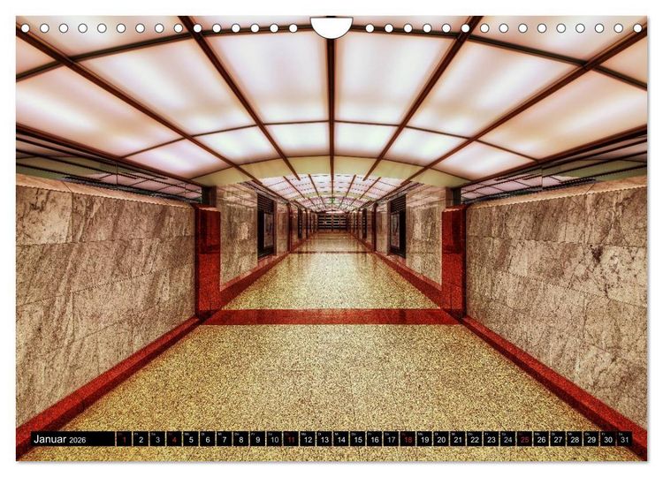 Produktbild: Frankfurt - mit der U-Bahn erfahren (Wandkalender 2026 DIN A4 quer), CALVENDO Monatskalender