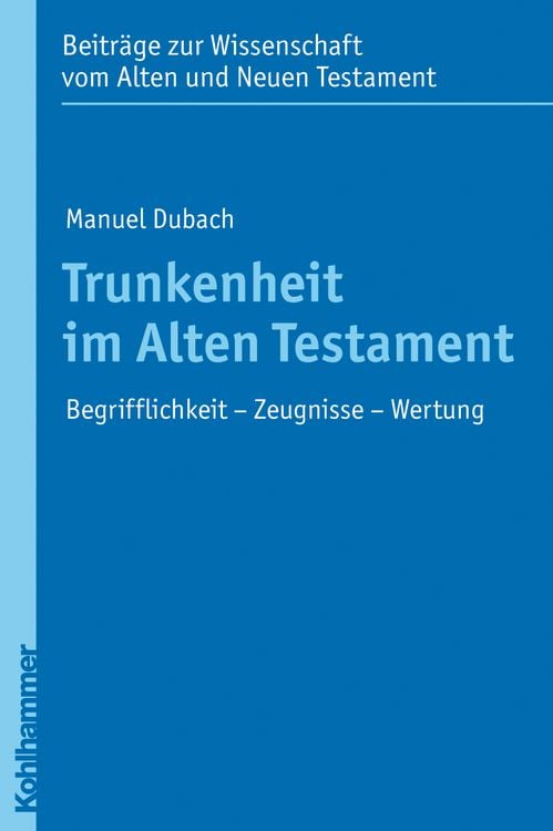 Produktbild: Trunkenheit im Alten Testament