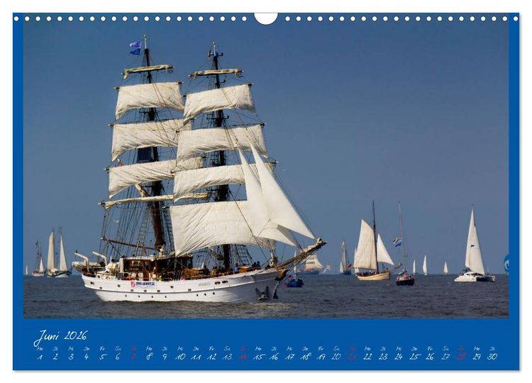 Produktbild: Unter Segeln (Wandkalender 2026 DIN A3 quer), CALVENDO Monatskalender