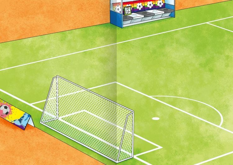 Produktbild: Das Metallic-Stickerbuch &ndash; Fu&szlig;ball