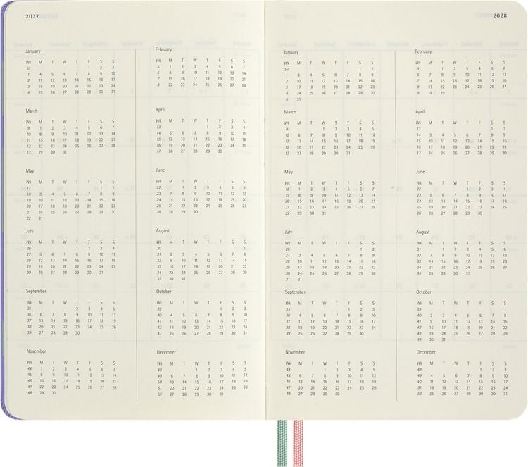 Produktbild: Moleskine Alice im Wunderland 18 Monate Wochen-Notizkalender 2026/2027, L/A5, 1 Wo = 1 Seite, fester Einband