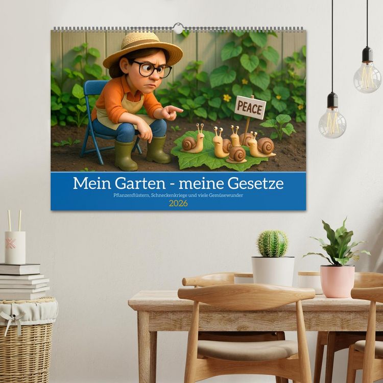 Produktbild: Mein Garten - meine Gesetze (Wandkalender 2026 DIN A2 quer), CALVENDO Monatskalender