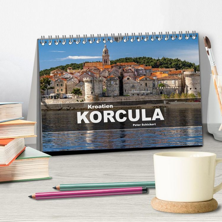 Produktbild: Kroatien - Korcula (Tischkalender 2026 DIN A5 quer), CALVENDO Monatskalender