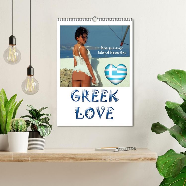 Produktbild: GREEK LOVE hot summer island beauties (Wandkalender 2026 DIN A3 hoch), CALVENDO Monatskalender