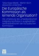 Produktbild: Die Europ&auml;ische Kommission als lernende Organisation?