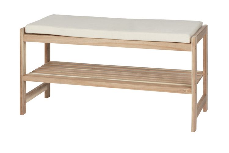 Produktbild: Schuhbank mit Sitzpolster Mod. Acina, Ma&szlig;e: 90 x 45 x 34 cm