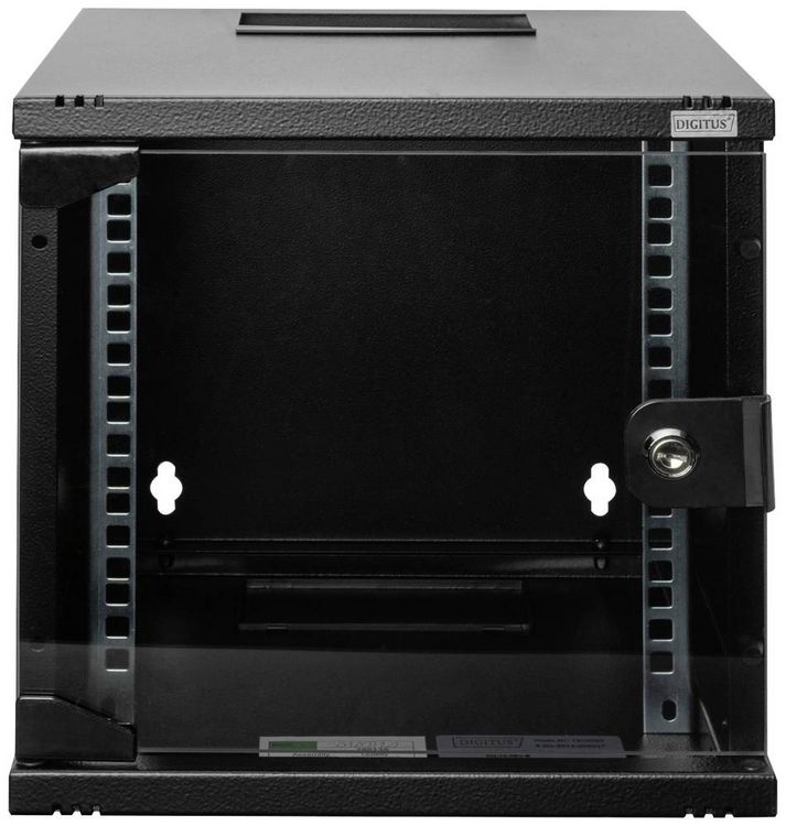 Produktbild: Digitus DN-10-06U-B 10 Zoll Wandgeh&auml;use 6 HE Schwarz (RAL 9005)