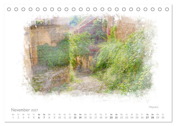 Produktbild: Romantisches P&eacute;rigord (Tischkalender 2027 DIN A5 quer), CALVENDO Monatskalender