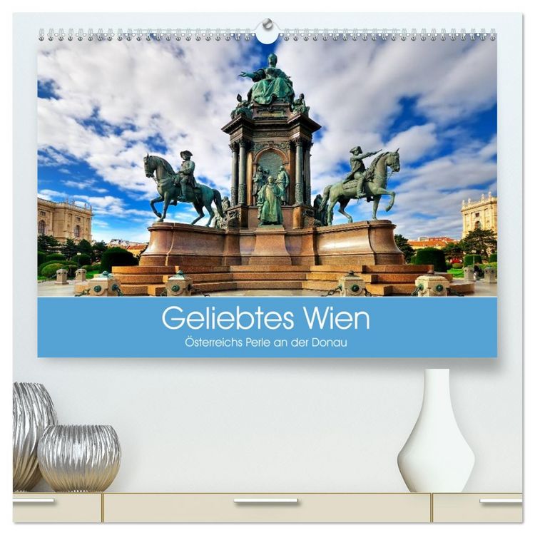 Produktbild: Geliebtes Wien. &Ouml;sterreichs Perle an der Donau (hochwertiger Premium Wandkalender 2026 DIN A2 quer), Kunstdruck in Hochglanz