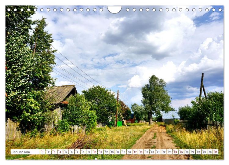Produktbild: Dorfidylle - Landleben in Russland (Wandkalender 2026 DIN A4 quer), CALVENDO Monatskalender