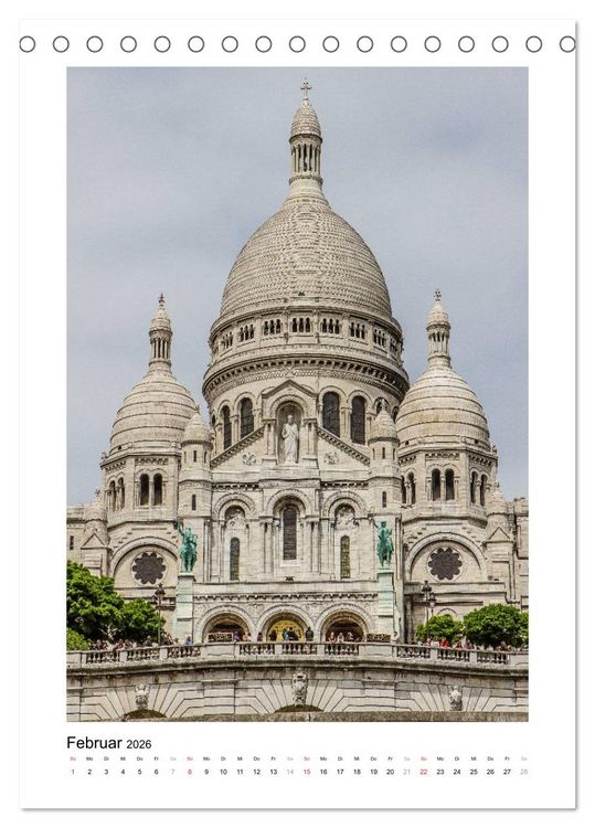 Produktbild: Paris (Tischkalender 2026 DIN A5 hoch), CALVENDO Monatskalender