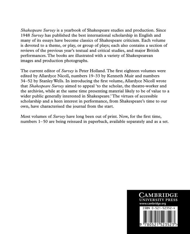 Produktbild: Shakespeare Survey