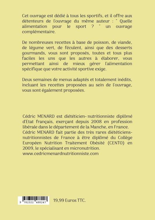 Produktbild: Mes recettes faciles pour le sportif.