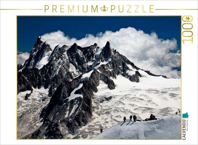 Produktbild: CALVENDO Puzzle Mont Blanc Massif | 1000 Teile Lege-Gr&ouml;&szlig;e 64x48cm Foto-Puzzle f&uuml;r gl&uuml;ckliche Stunden