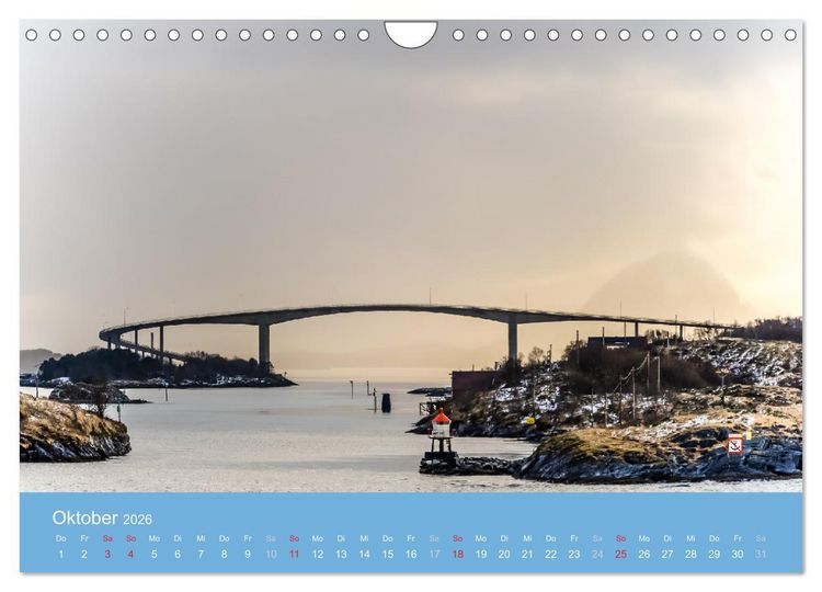 Produktbild: Leuchtfeuer der norwegischen K&uuml;ste (Wandkalender 2026 DIN A4 quer), CALVENDO Monatskalender