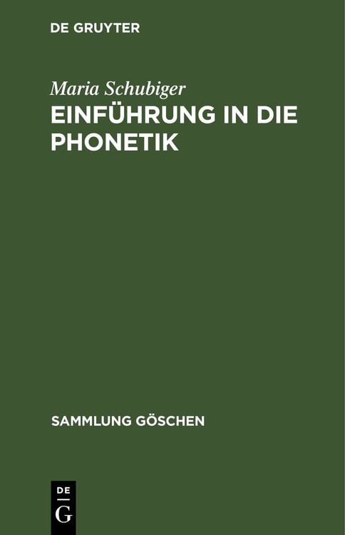 Produktbild: Einführung in die Phonetik