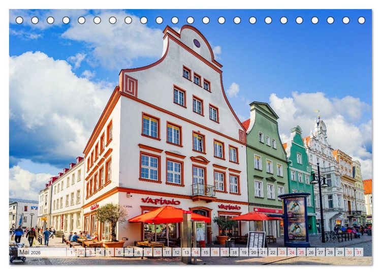 Produktbild: Rostock Impressionen (Tischkalender 2026 DIN A5 quer), CALVENDO Monatskalender