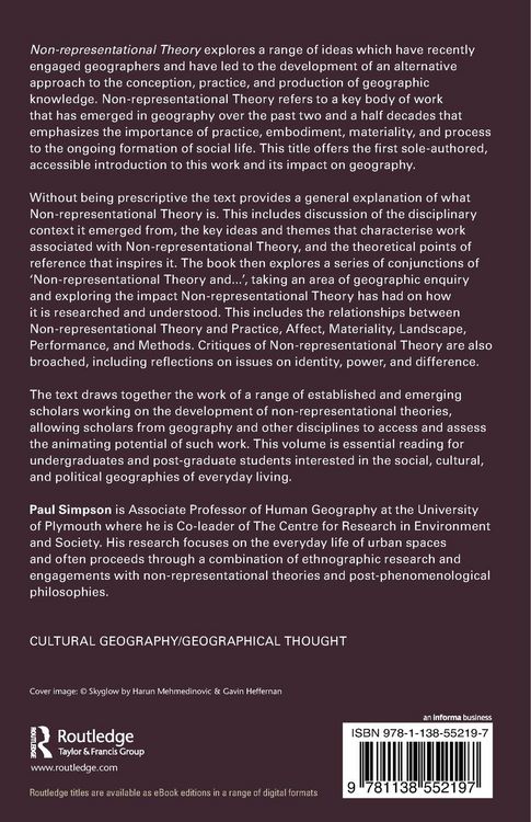 Produktbild: Non-representational Theory