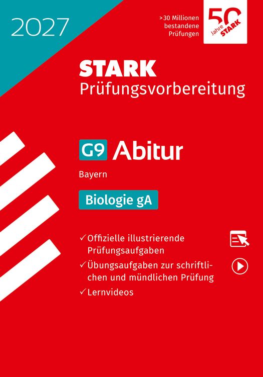 Produktbild: STARK Biologie gA - Abitur 2027 Bayern - Pr&uuml;fungsvorbereitung