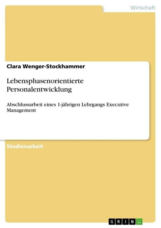Produktbild: Lebensphasenorientierte Personalentwicklung