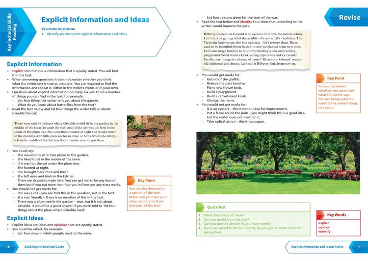 Produktbild: AQA GCSE 9-1 English Language Reading (Papers 1 & 2) Revision Guide