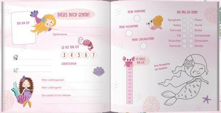 Produktbild: Kindergarten Freundebuch Meerjungfrau