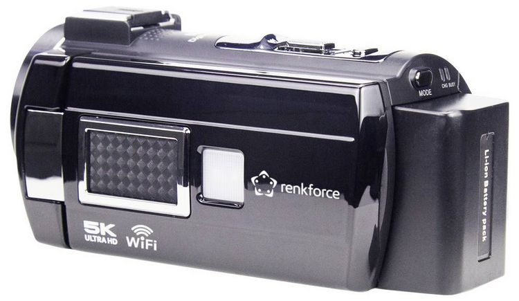 Produktbild: Renkforce RF-DV-200 Camcorder 5K 7.6cm 3 Zoll 8 Megapixel Schwarz