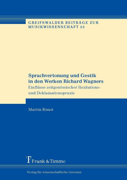 Produktbild: Sprachvertonung und Gestik in den Werken Richard Wagners