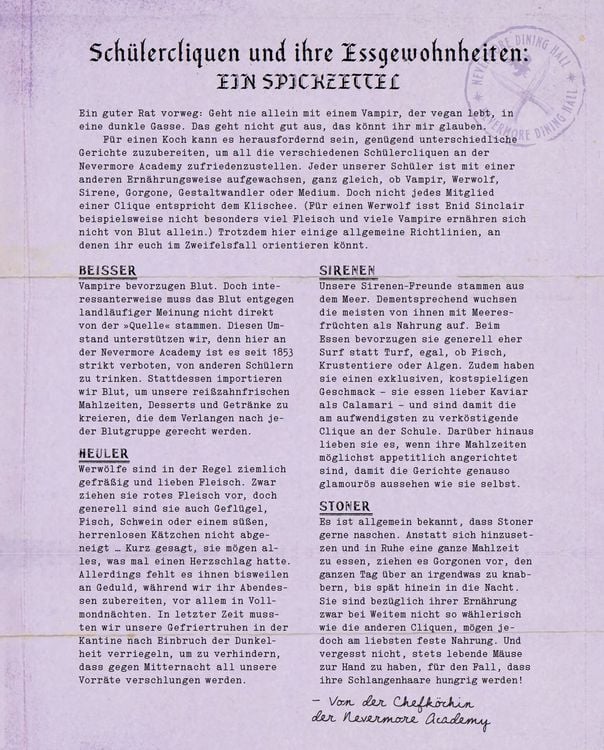 Produktbild: Das offizielle Wednesday-Kochbuch