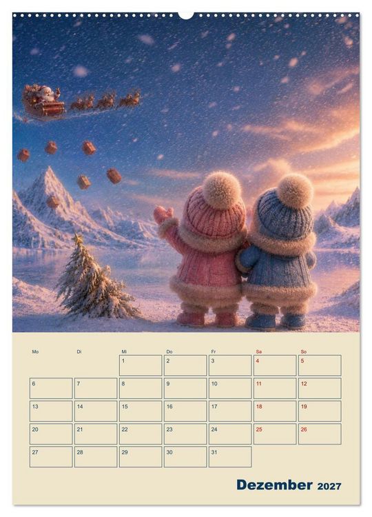 Produktbild: Frostige Fantasiewelten (Wandkalender 2027 DIN A2 hoch), CALVENDO Monatskalender