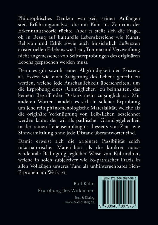 Produktbild: Erprobung des Wirklichen